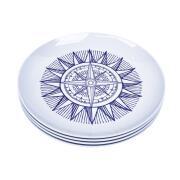 Pack 4 assiettes mélamine Cardinal