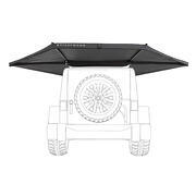 Store leaf : Arrière 180° 150 cm gris