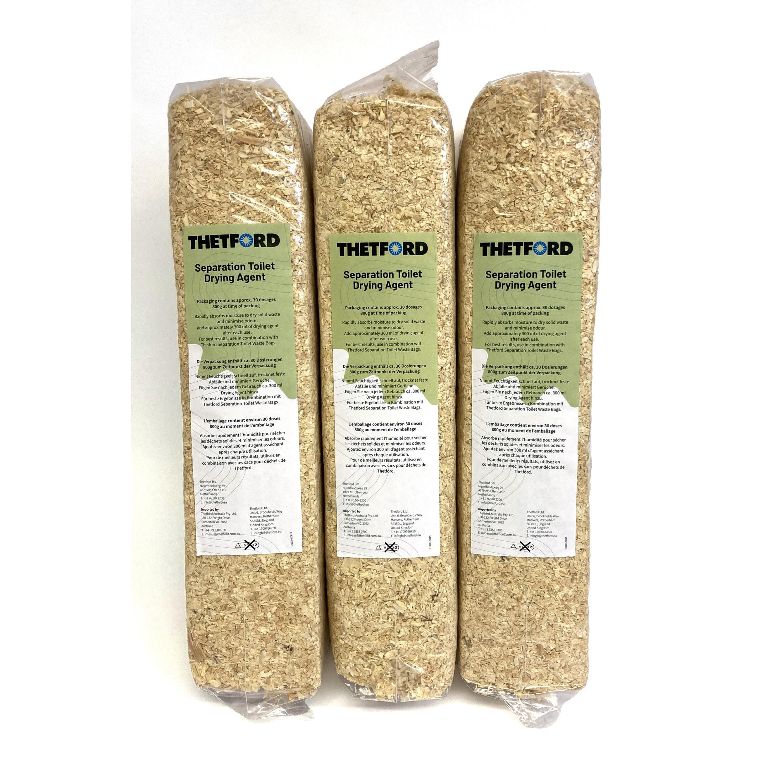 Lot de 3 sachets de copeaux de bois pour toilettes sèches