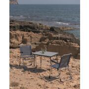 Table rectangulaire grise : 81x61cm