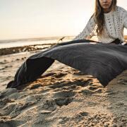 Serviette de plage pliable NanoDry : Anthracite