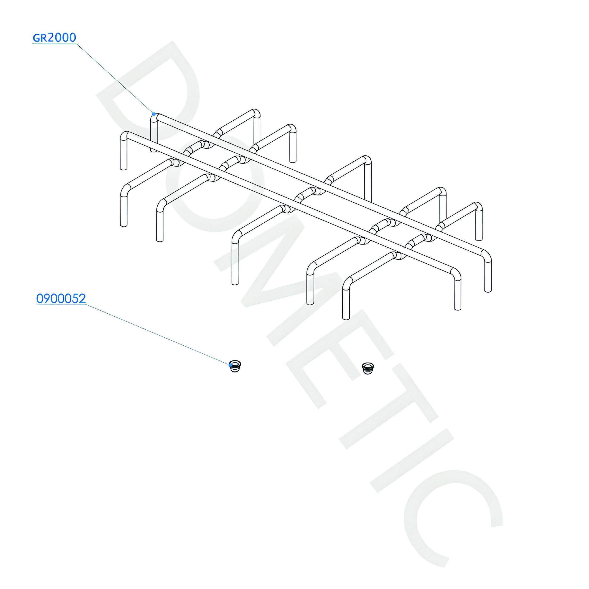 Grille chromé pour réchaud encastrable Dométic