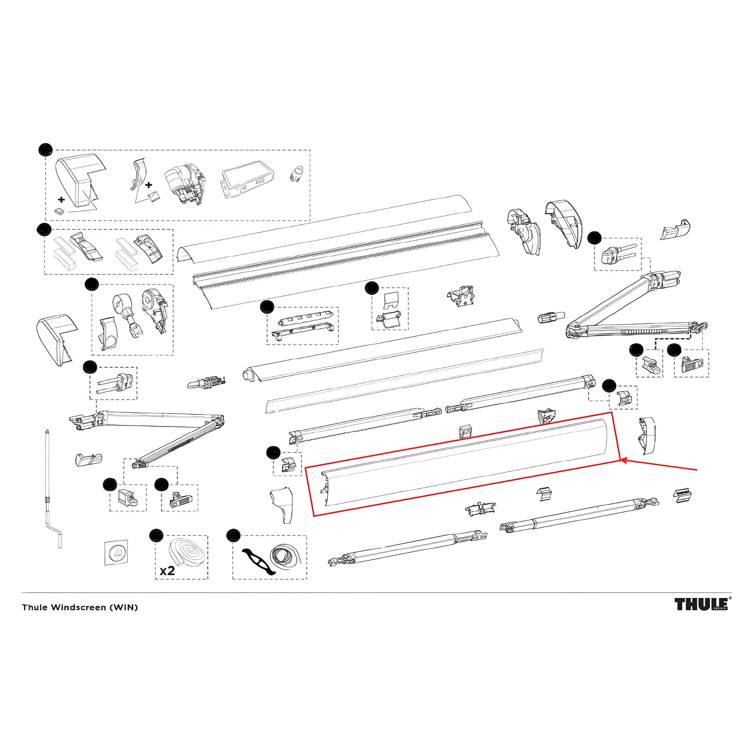 Barre de charge Alu 450 cm