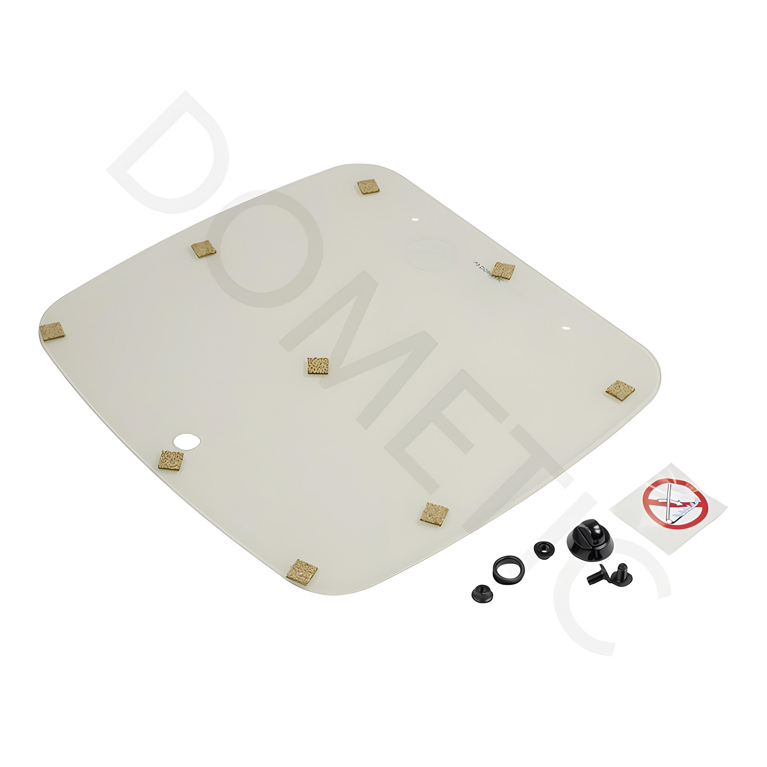 couvercle en verre complet table de cuisson