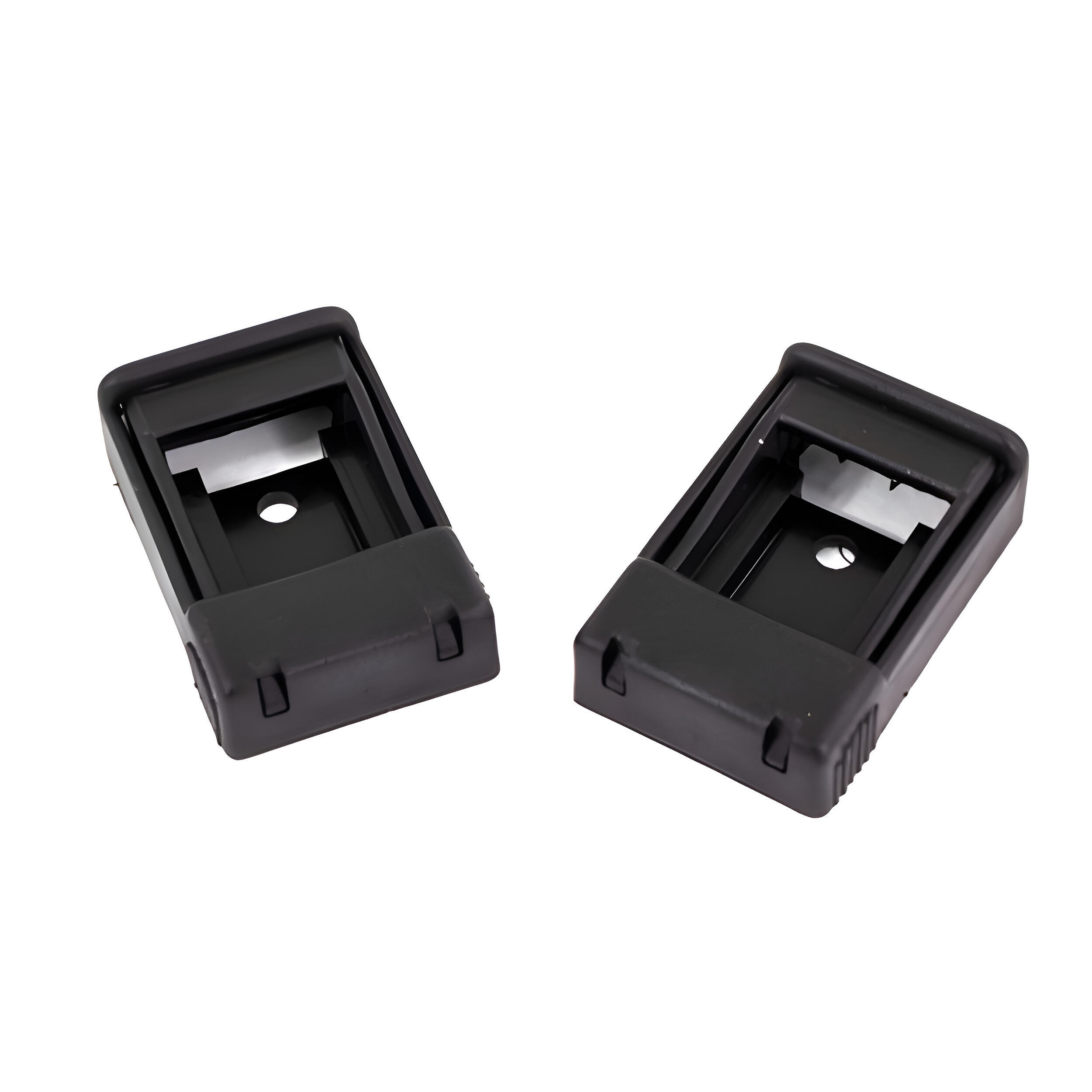 Support de pied de store noir sur paroi (lot de 2)