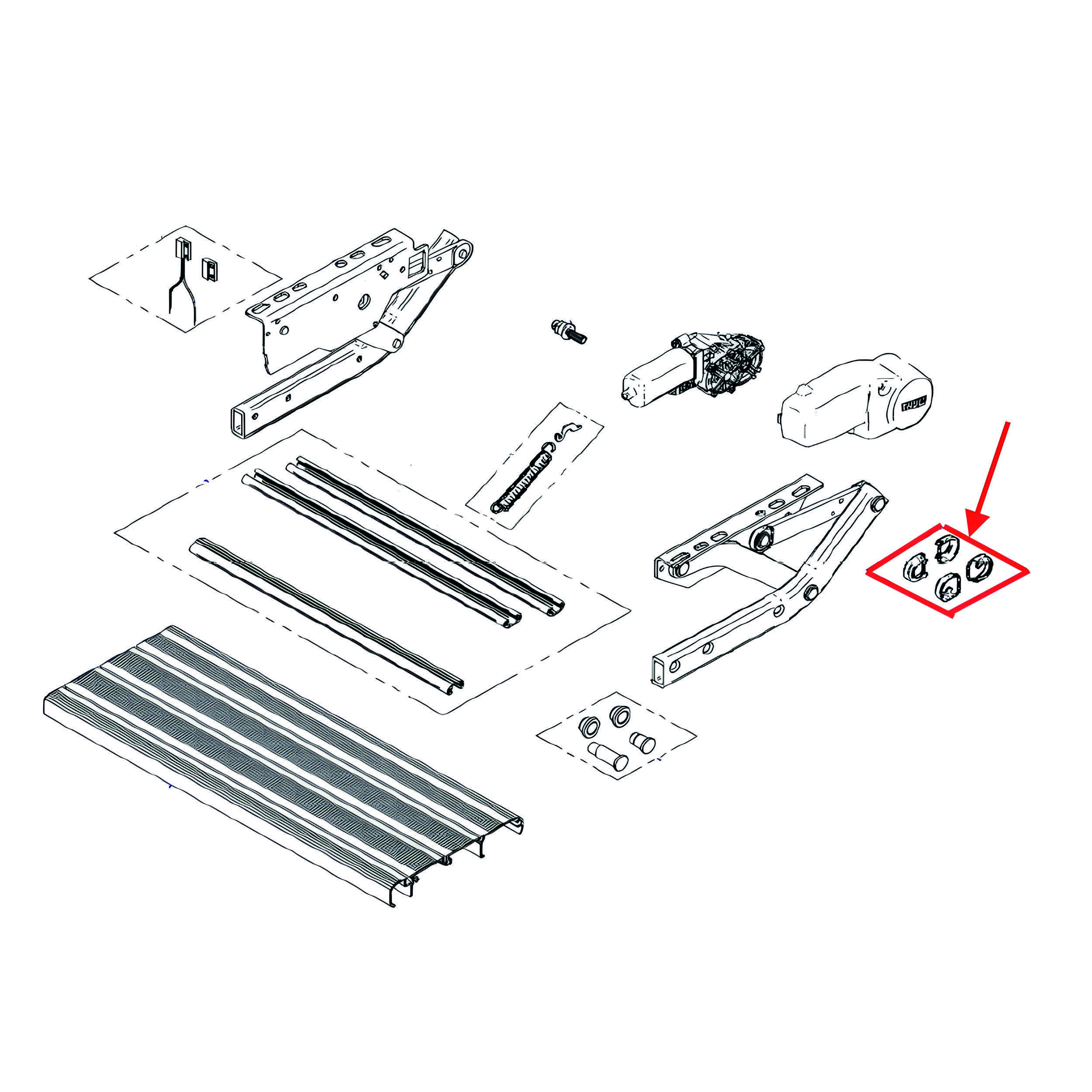 Kit d'amortisseurs pour V10 et V15 (lot de 4)