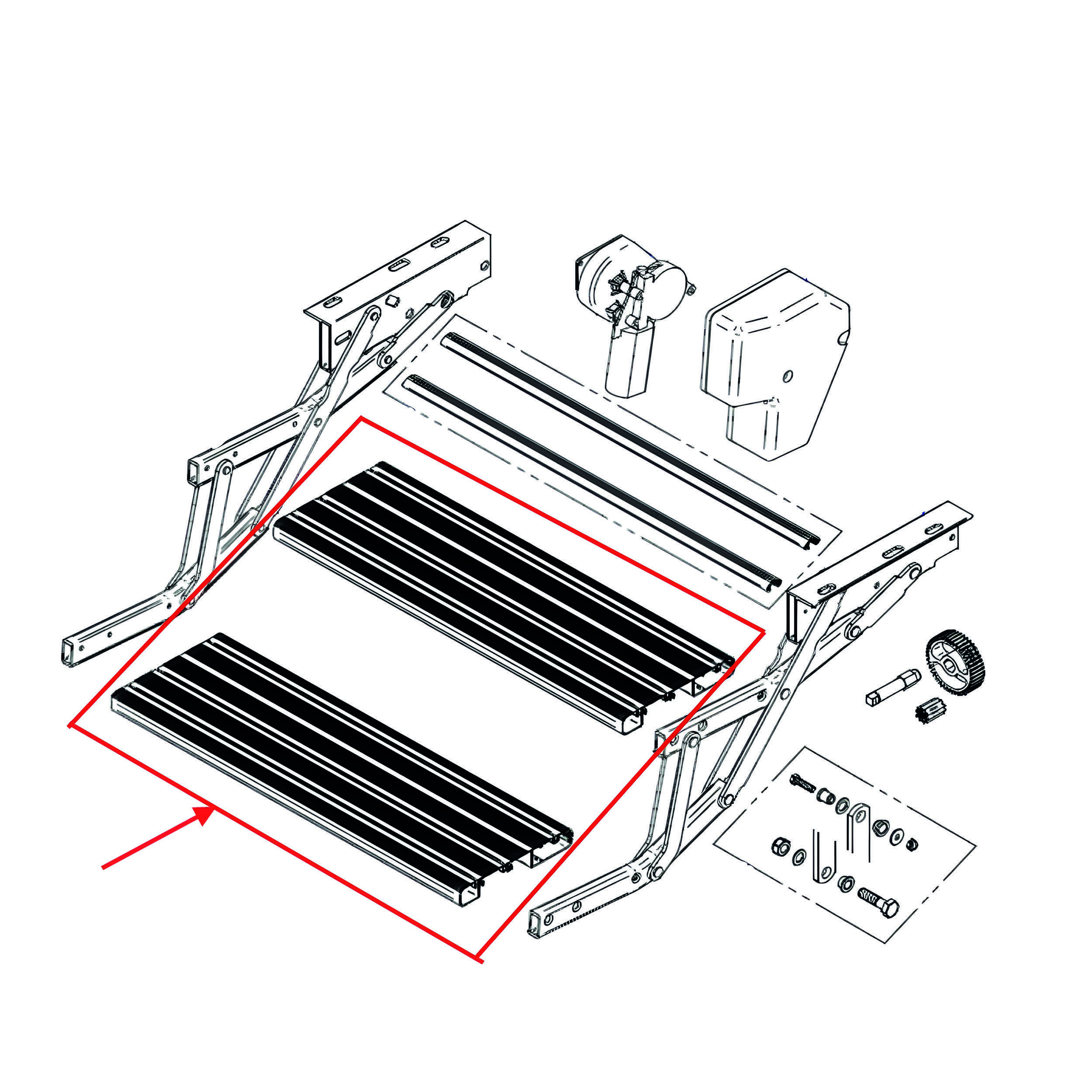 Marche 553mm (lot de 2)