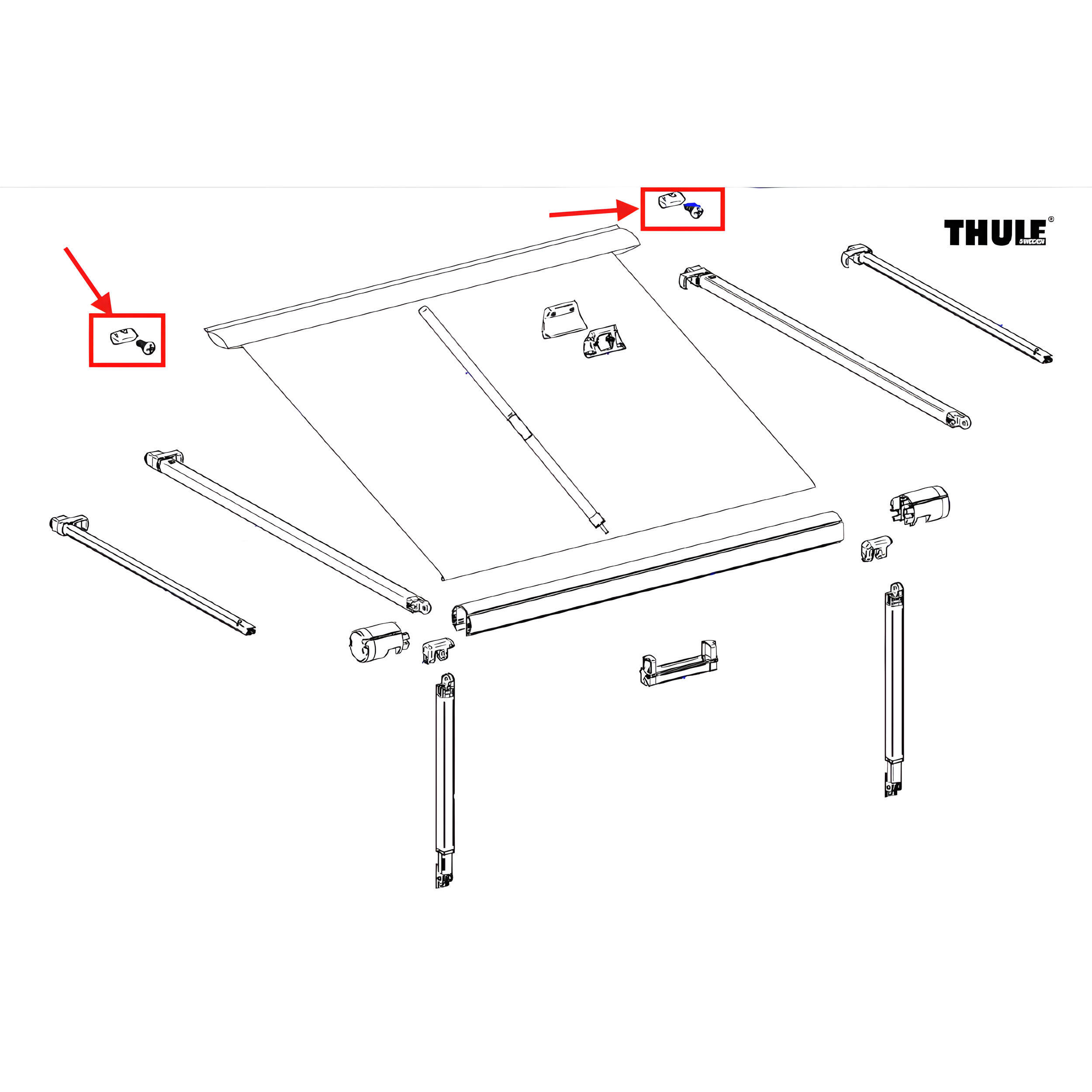 Butées de store Thule 1200