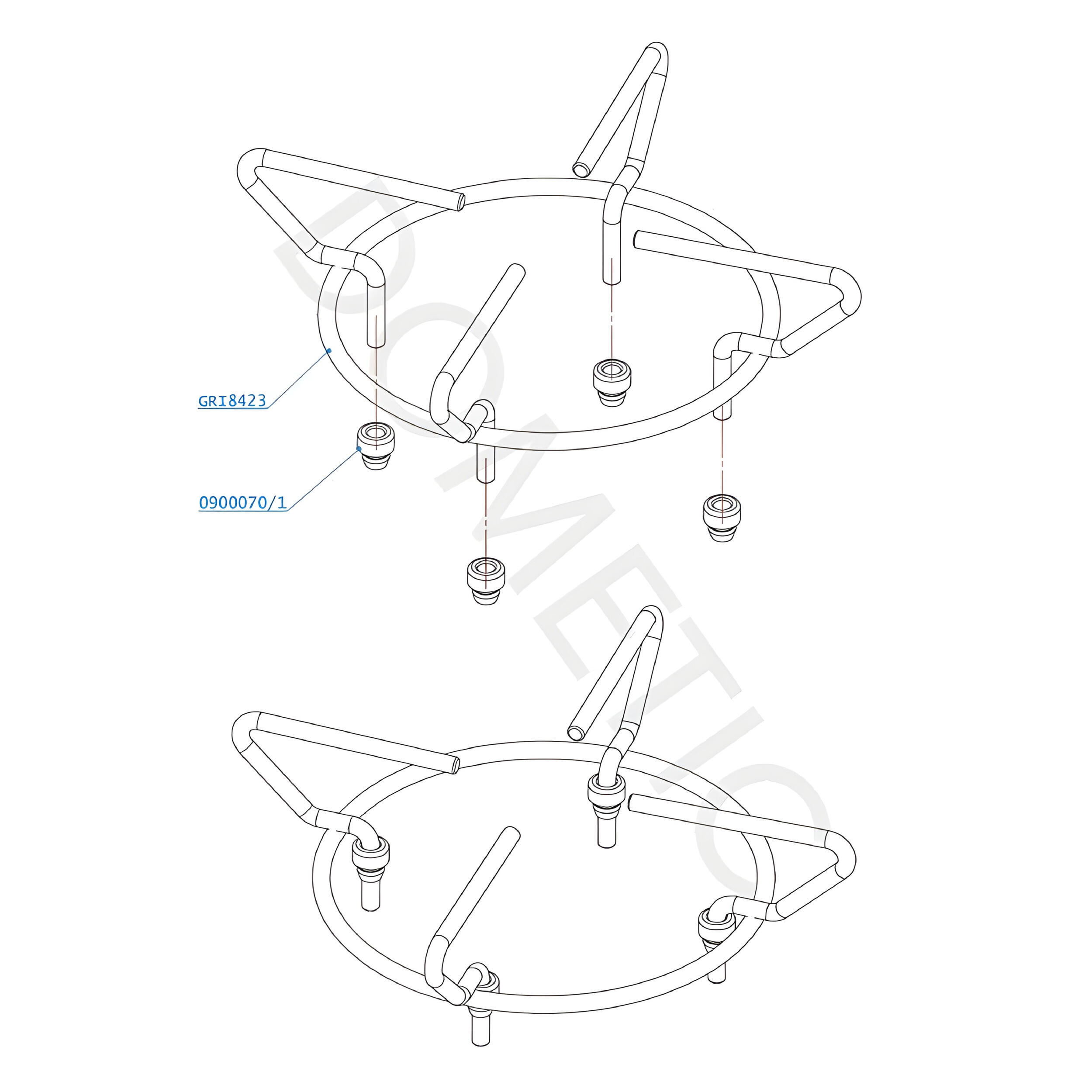 kit grille acier