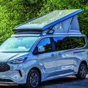 Toit relevable pour véhicule Ford Custom V710 VW T7 (hors Multivan après 2024) : sca 327 de dimension L2 H1 avec ouverture Arrière