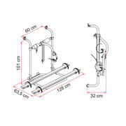 Porte-vélos fixes pour caravane sur paroi arrière : Carry Bike Caravan Hobby