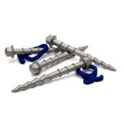 Piquet à frapper et à visser Hardcore PEGGY 15 cm - Lot de 4